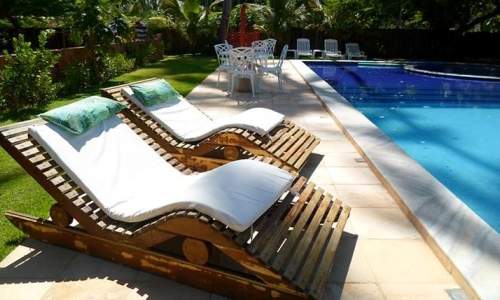 Pousada Humaitá em Japaratinga, Alagoas - relax na piscina